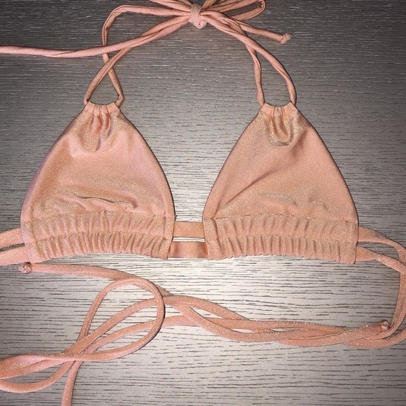 Montce Swim Peach metallic Dopio Top Size S